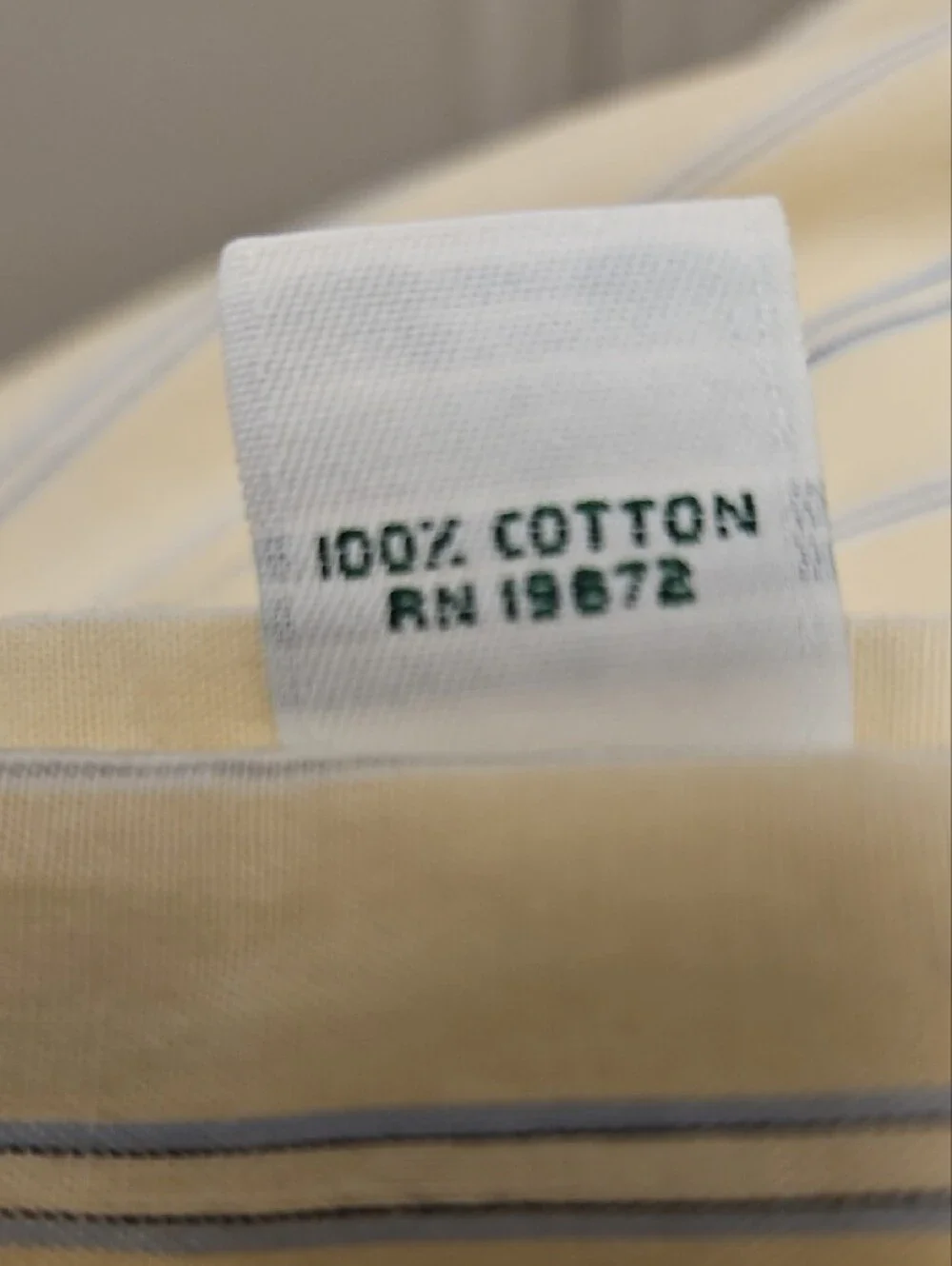 Ralph Lauren Boys Yellow Button-Down Shirt with Blue Stripes